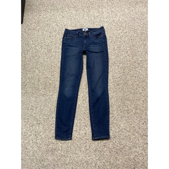 27 PAIGE Verdugo Ankle Dark Wash Skinny - Picture 2 of 7